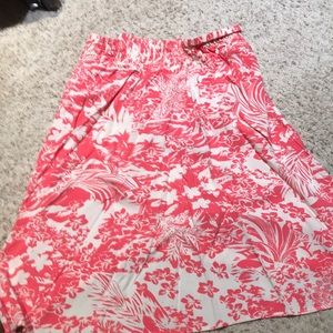 J Jill medium elastic waist summer skirt